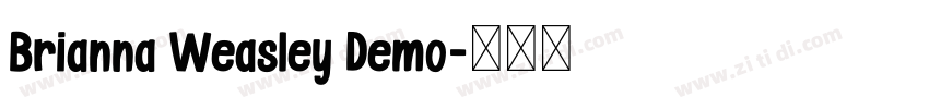 Brianna Weasley Demo字体转换
